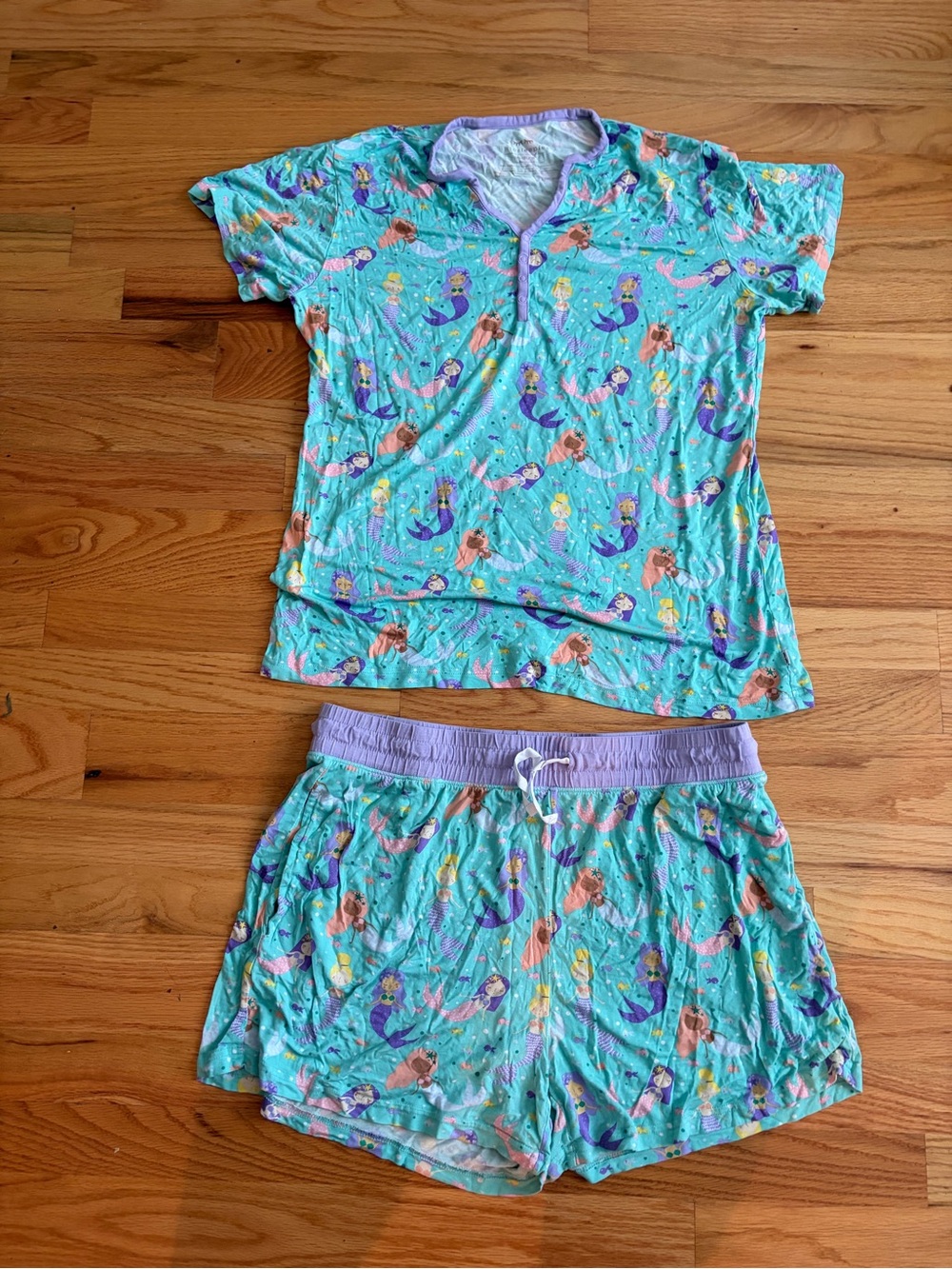 Little Sleepies Mermaid Magic Short Pajama Set - Short Sleeve Top & Shorts